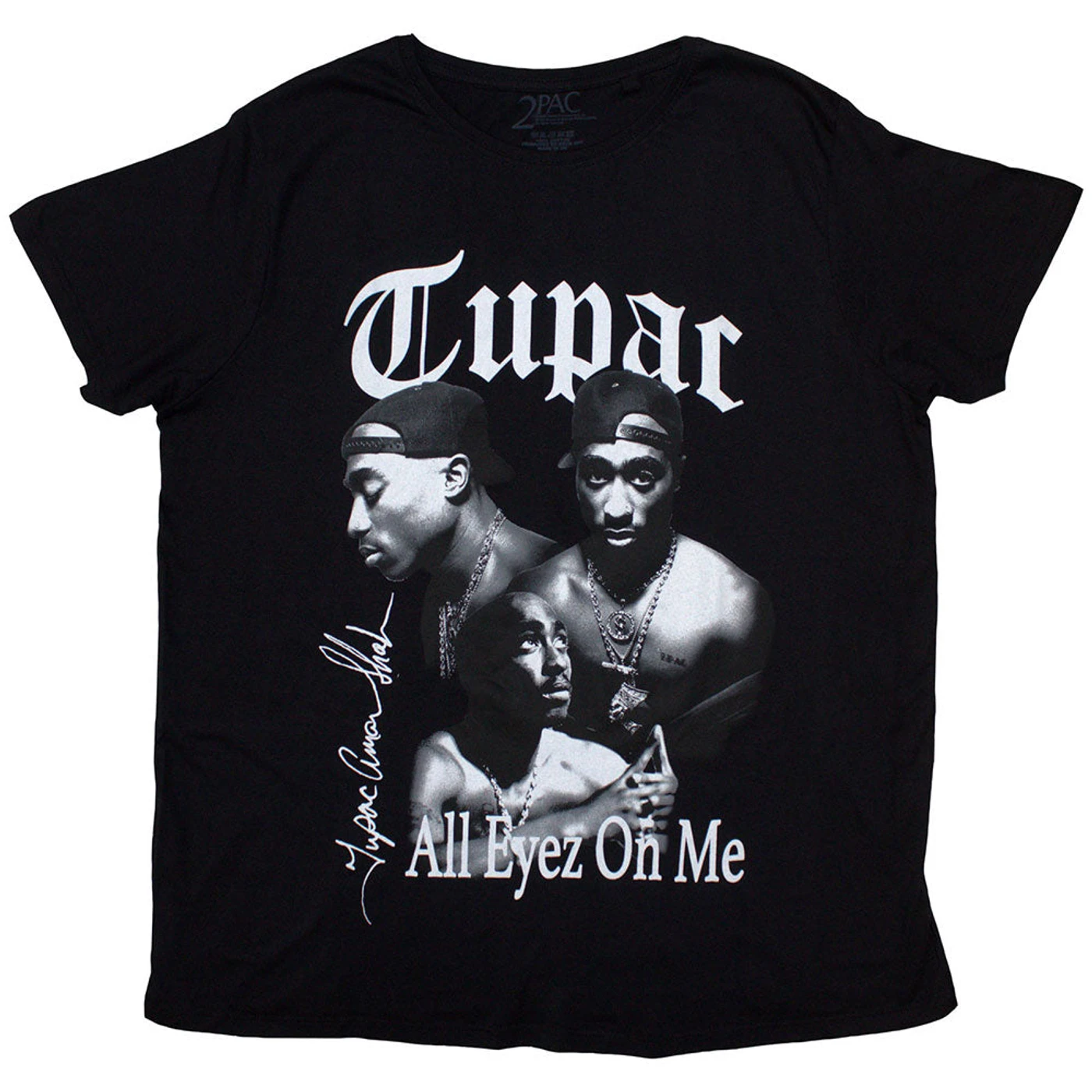Tupac T Shirt - All Eyez B&W
