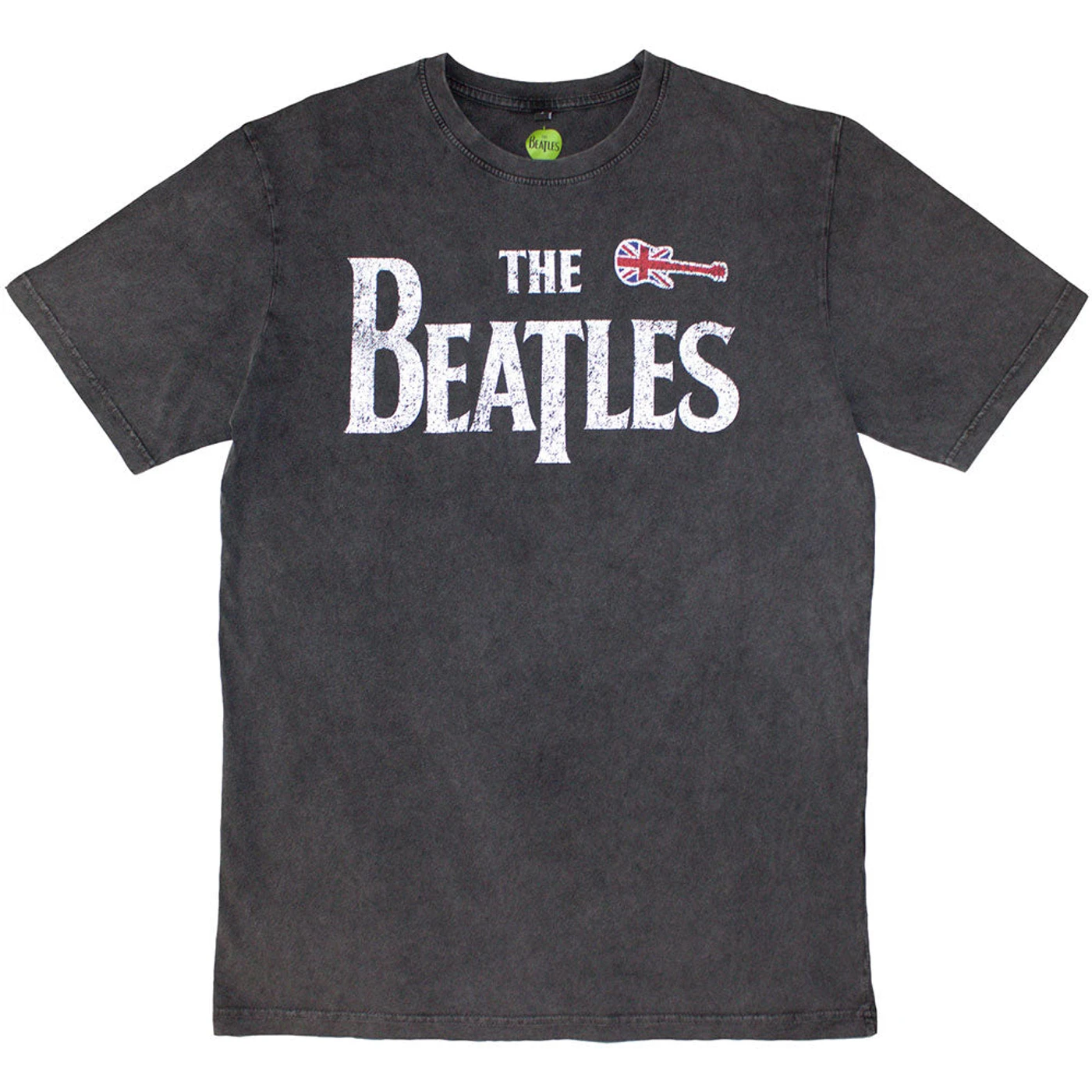 The Beatles T Shirt - Guitar & Drop T Stone Wash