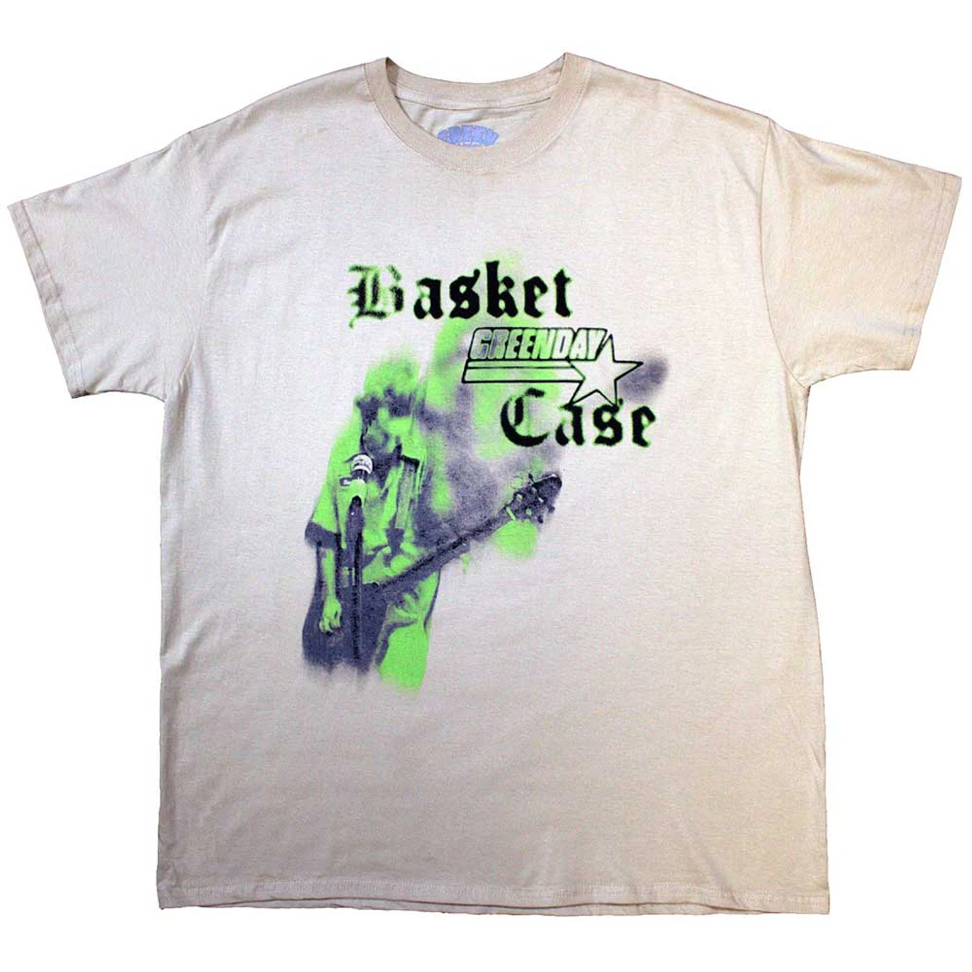 Green Day T Shirt - Basket Case Mic Stand