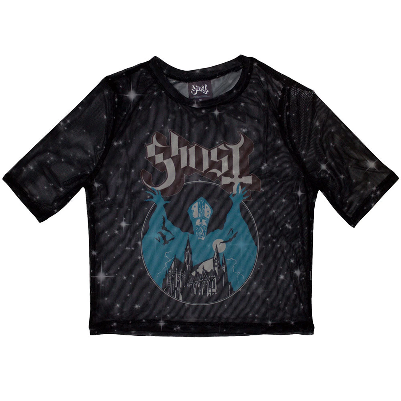 Ghost Women's Mesh Short Sleeve Crop Top - Opus