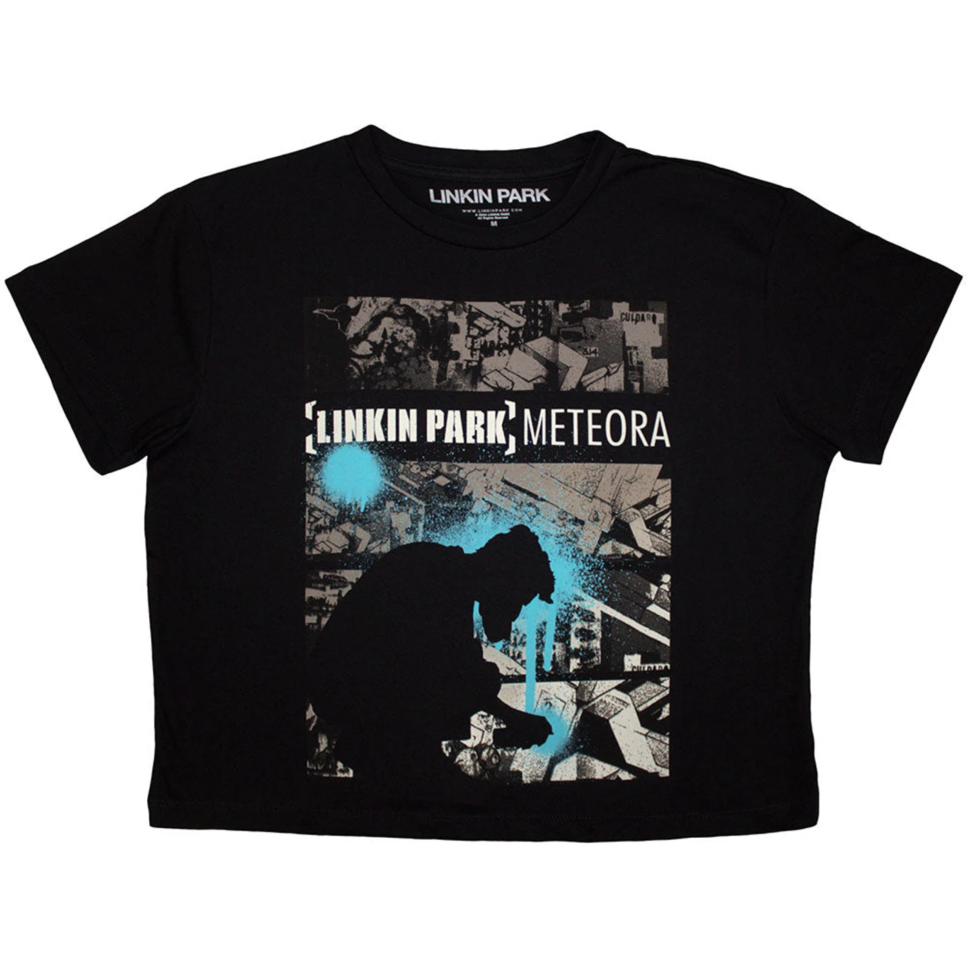 Linkin Park Women's Crop Top - Meteora Drip Collage