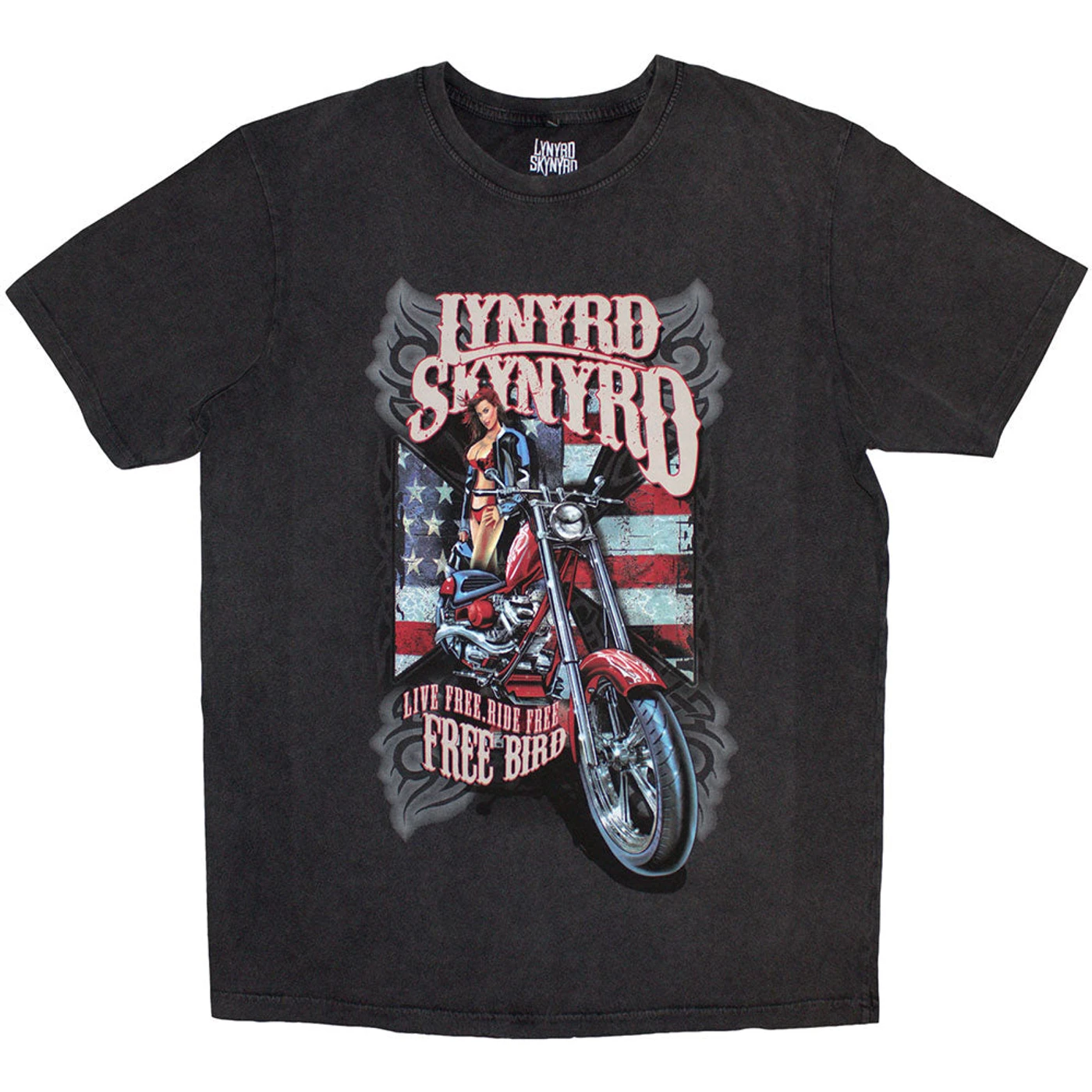 Lynyrd Skynyrd T Shirt - Ride Free Stone Wash