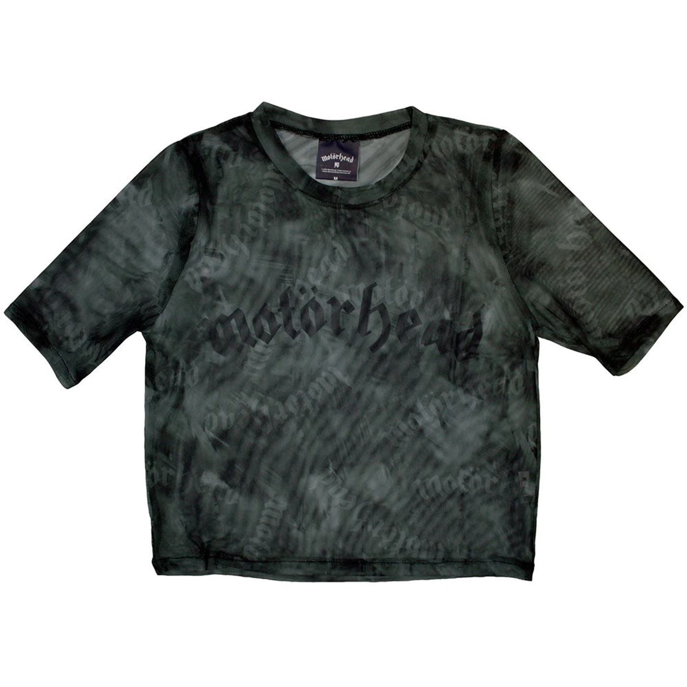 Motörhead Women's Mesh Short Sleeve Crop Top - Logo
