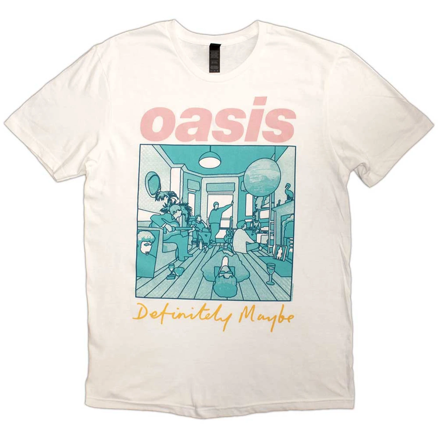 Oasis T Shirt - Definitely Maybe Illustration Colour