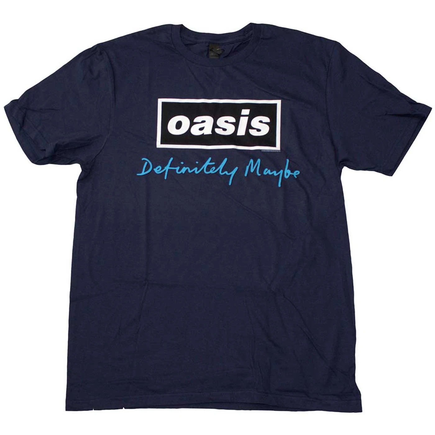 Oasis T Shirt - Definitely Maybe Text Logo