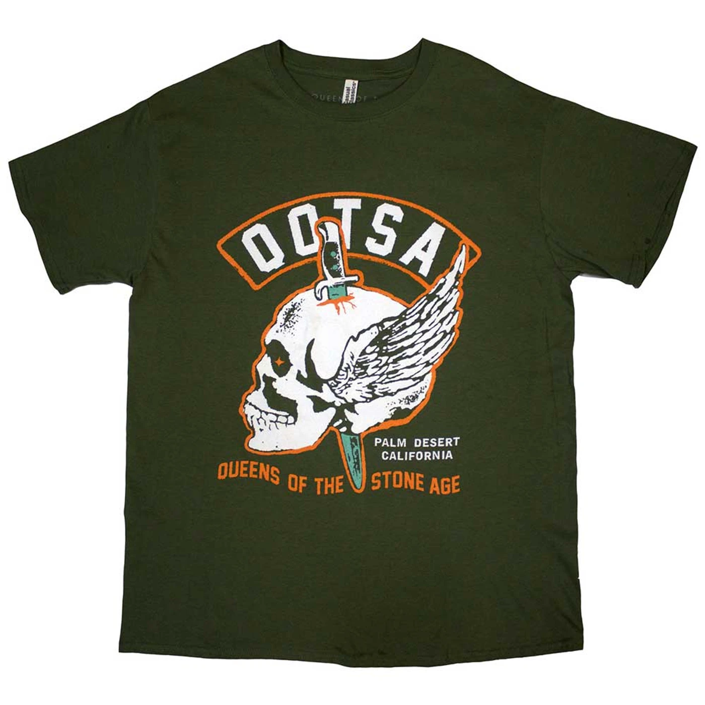 Queens Of The Stone Age T Shirt - Winged Skull
