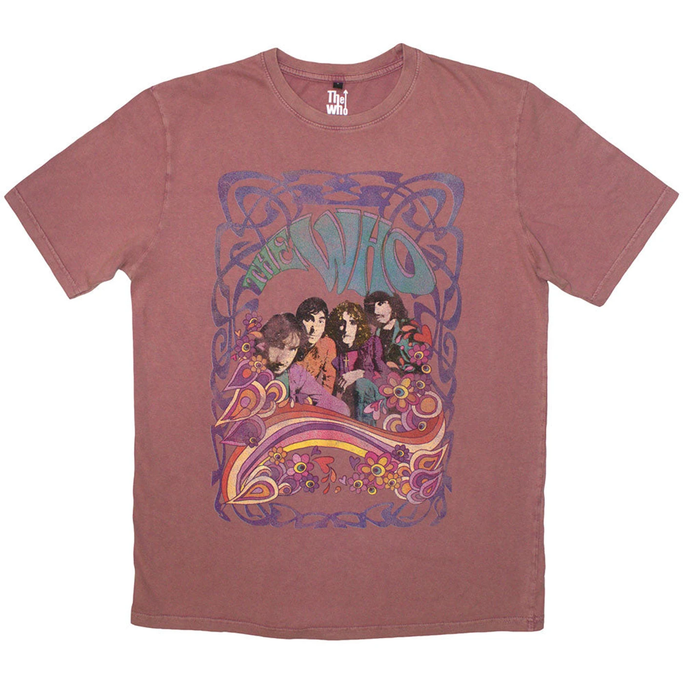 The Who T Shirt - Psych Floral Stone Wash