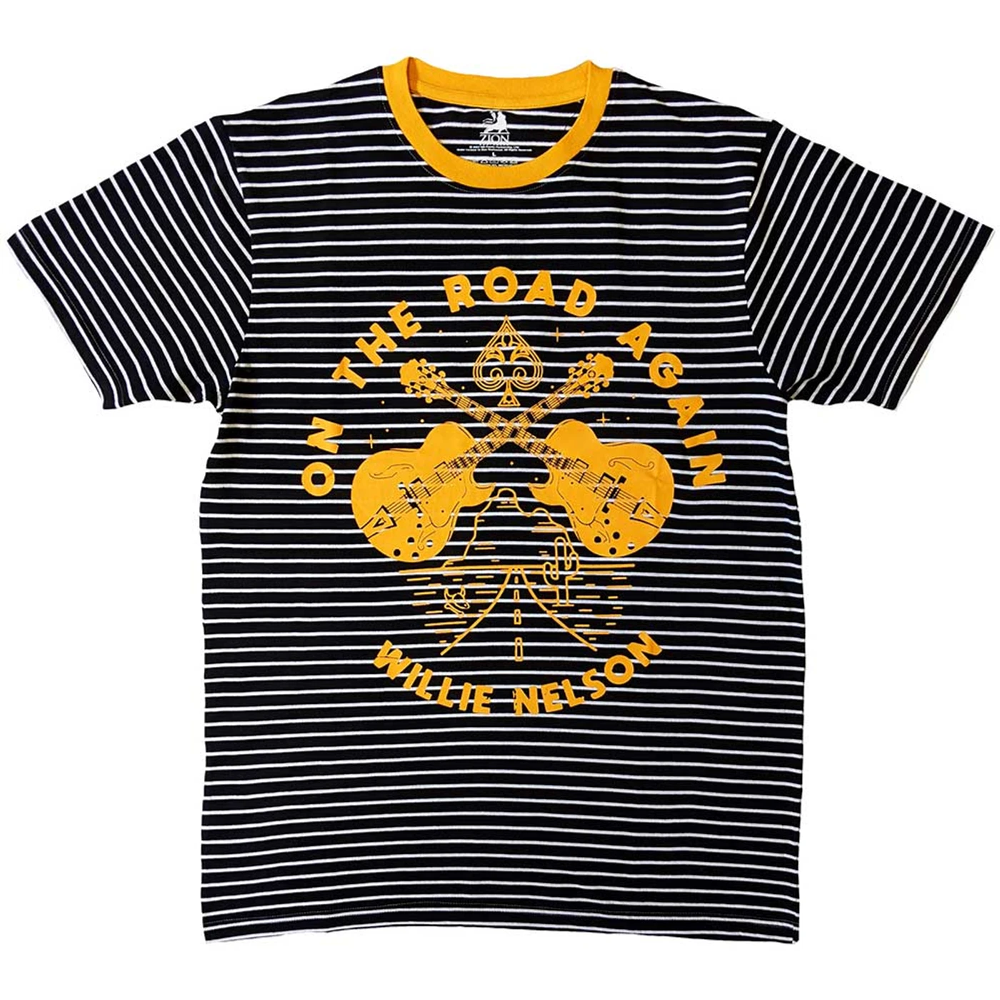 Willie Nelson T Shirt - On The Road Again Ringer