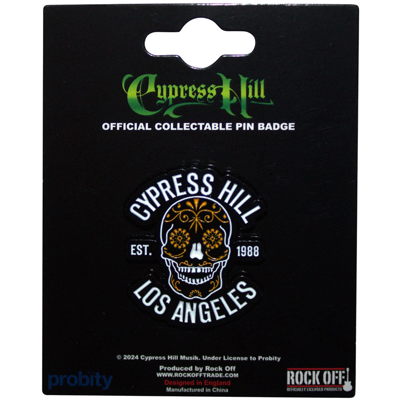 Cypress Hill Pin - Badge - Los Angeles 1988