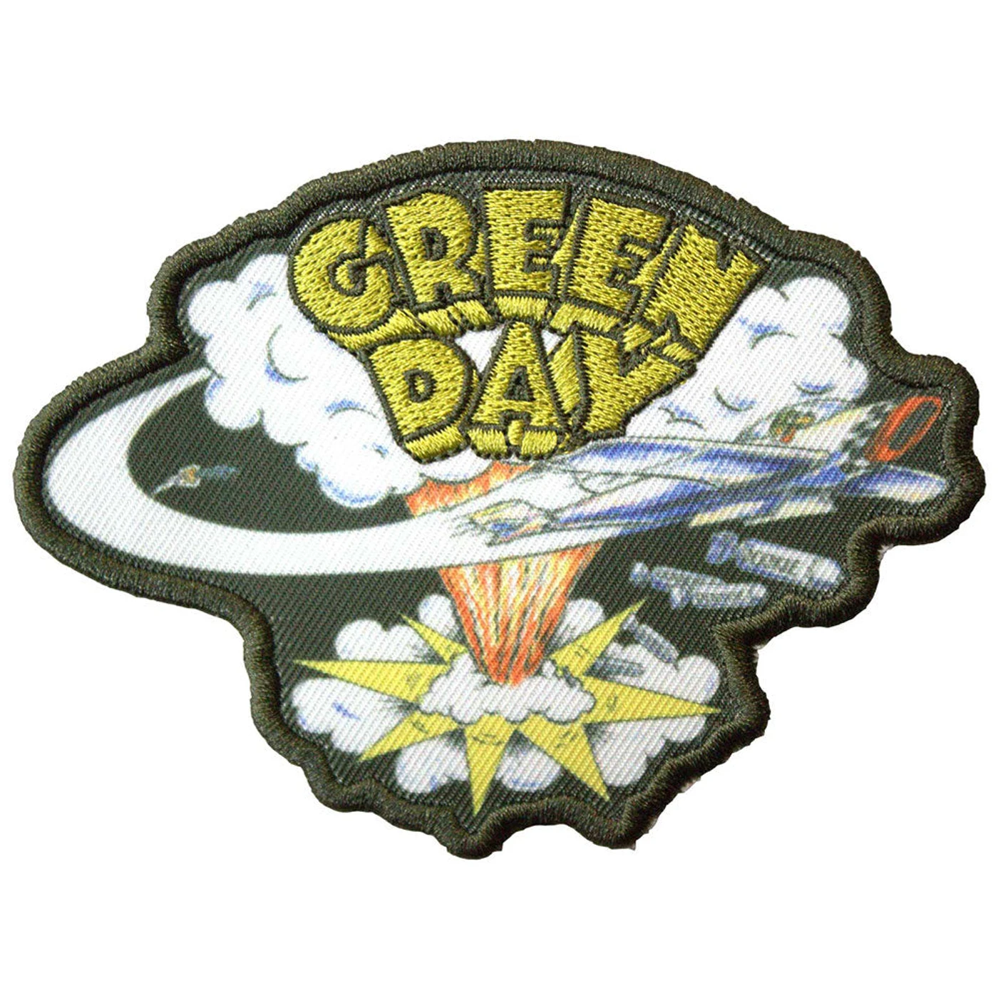 Green Day Patches - Iron On - Dookie Cut-Out Green