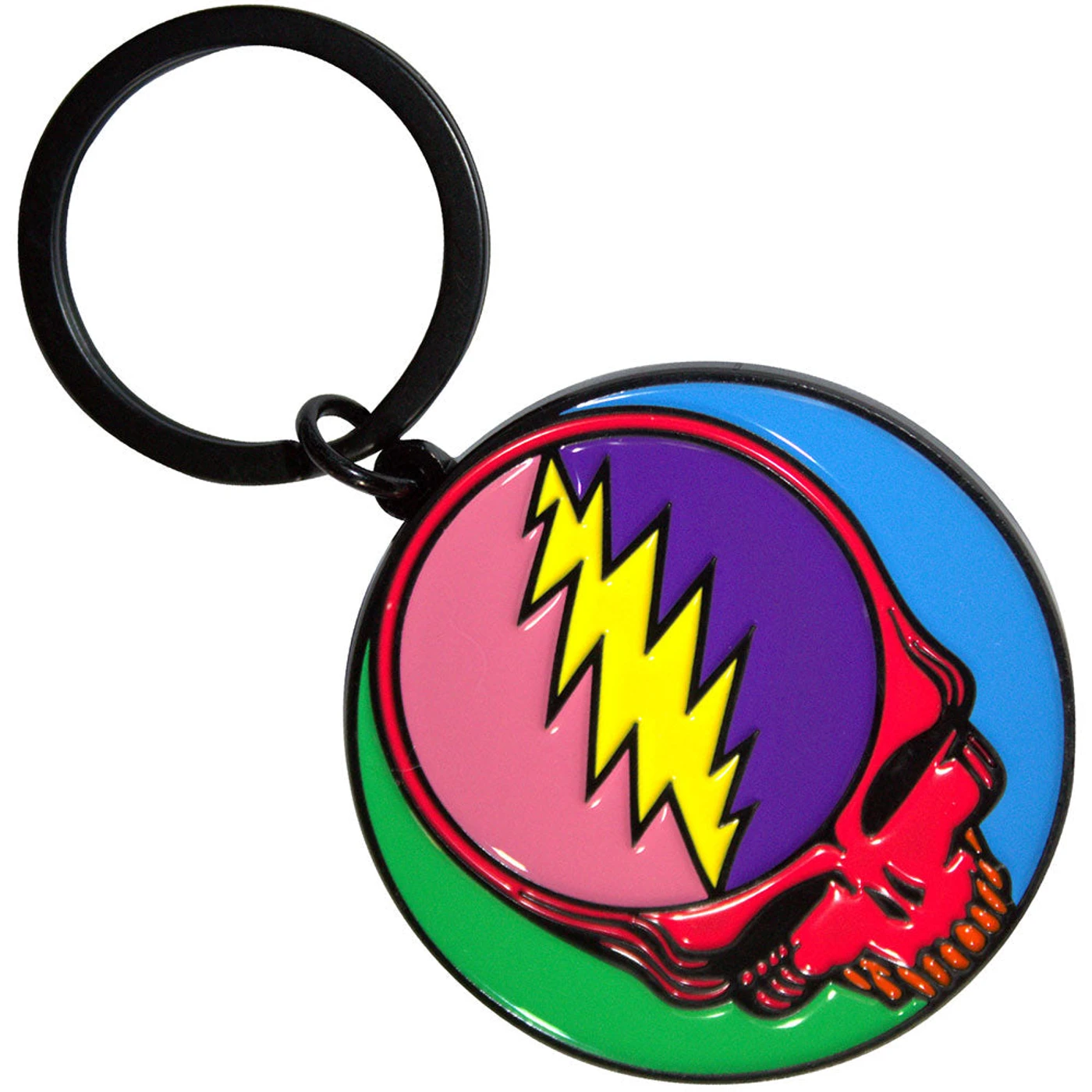 Grateful Dead Standard Keychains - Multicoloured Steal Your Face