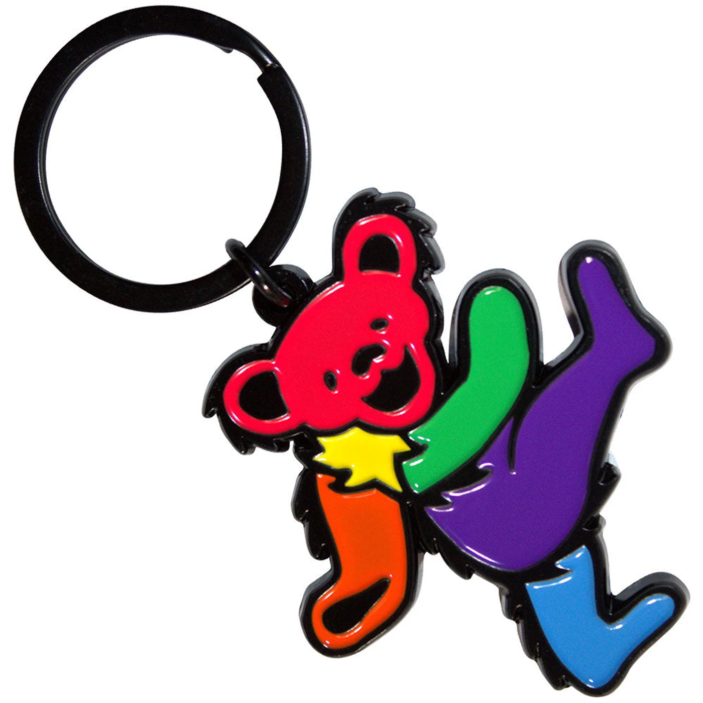 Grateful Dead Standard Keychains - Purple Body Dancing Bear