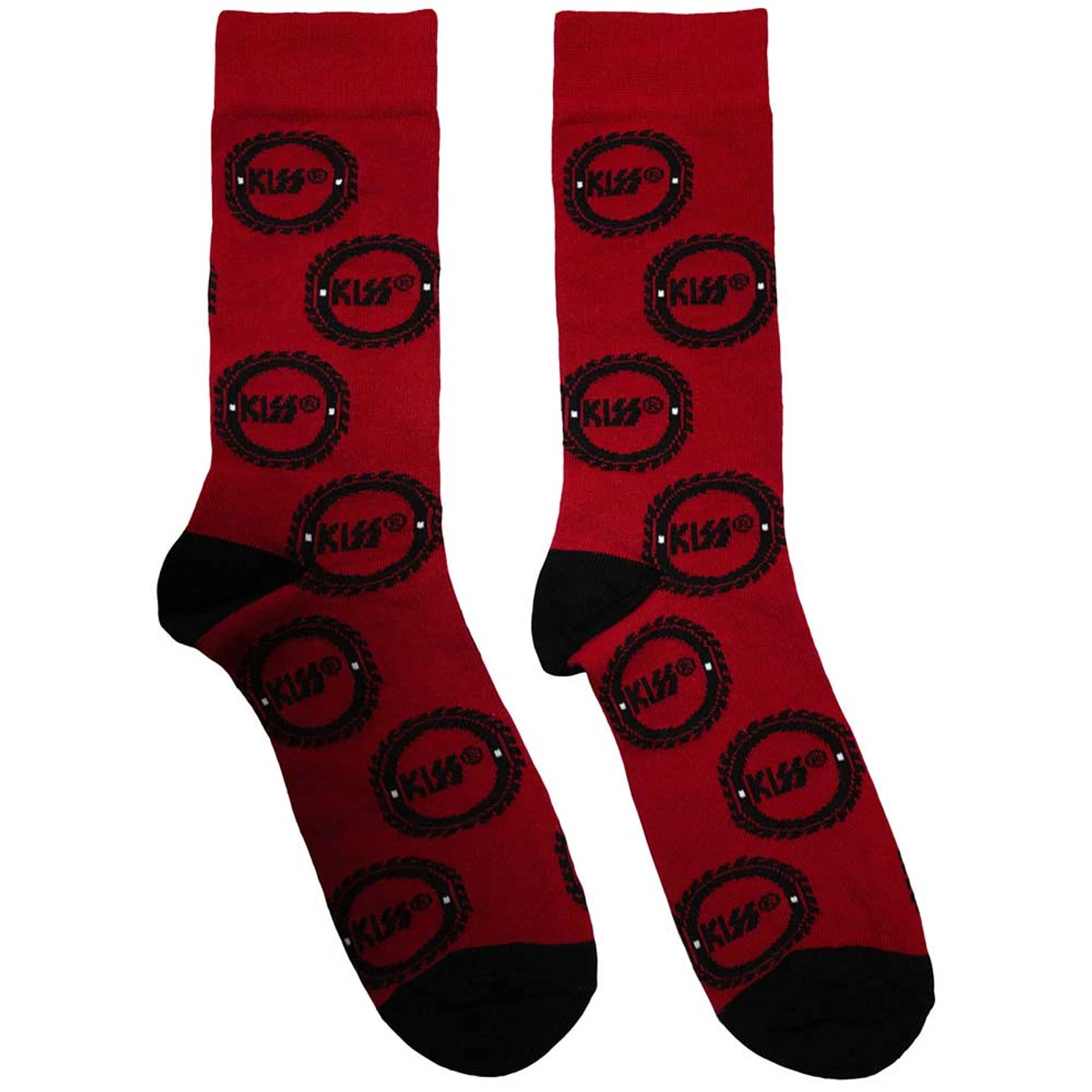 KISS Ankle Socks - Buzzsaw Logo Pattern