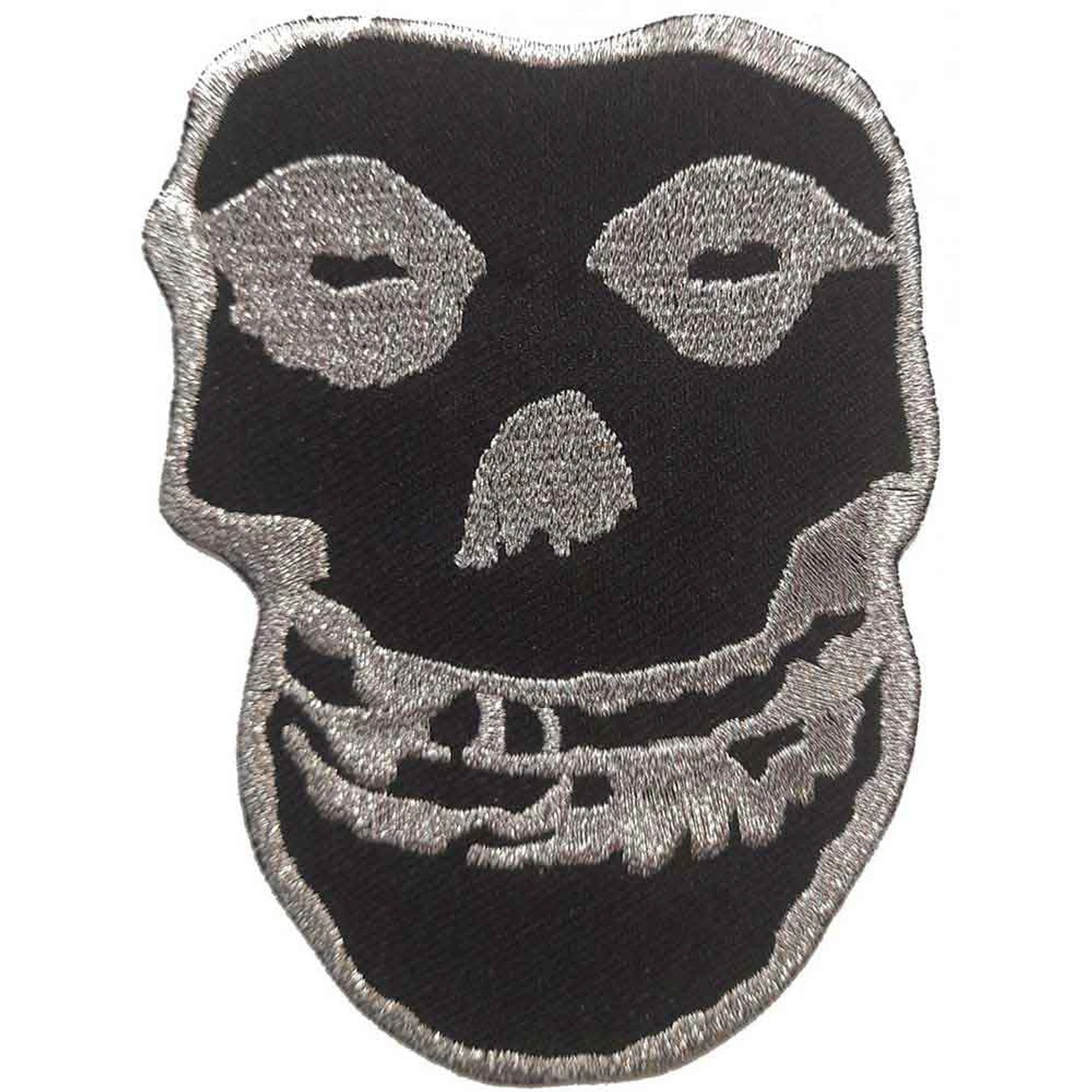 Misfits Patches - Iron On - Inverted Silver Skull