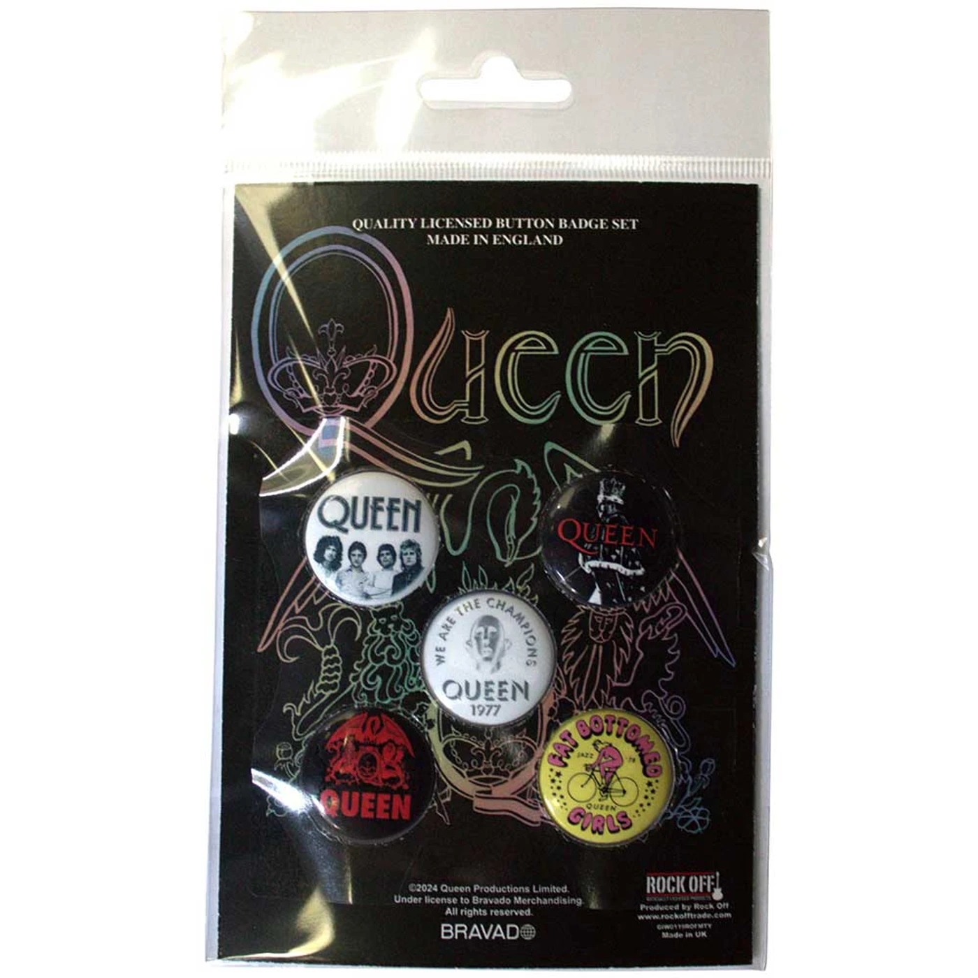 Queen Plastic - Pin Badge - Fat Bottomed Girls