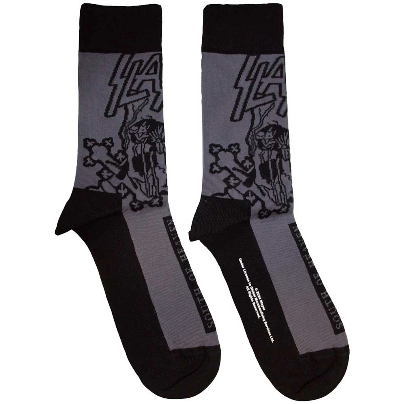 Slayer Ankle Socks - South Of Heaven Mono