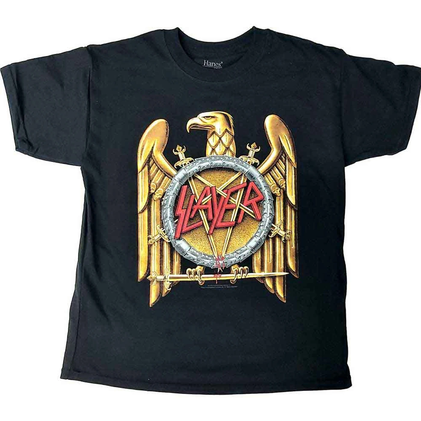 Slayer Children's T Shirt - Gold Eagle