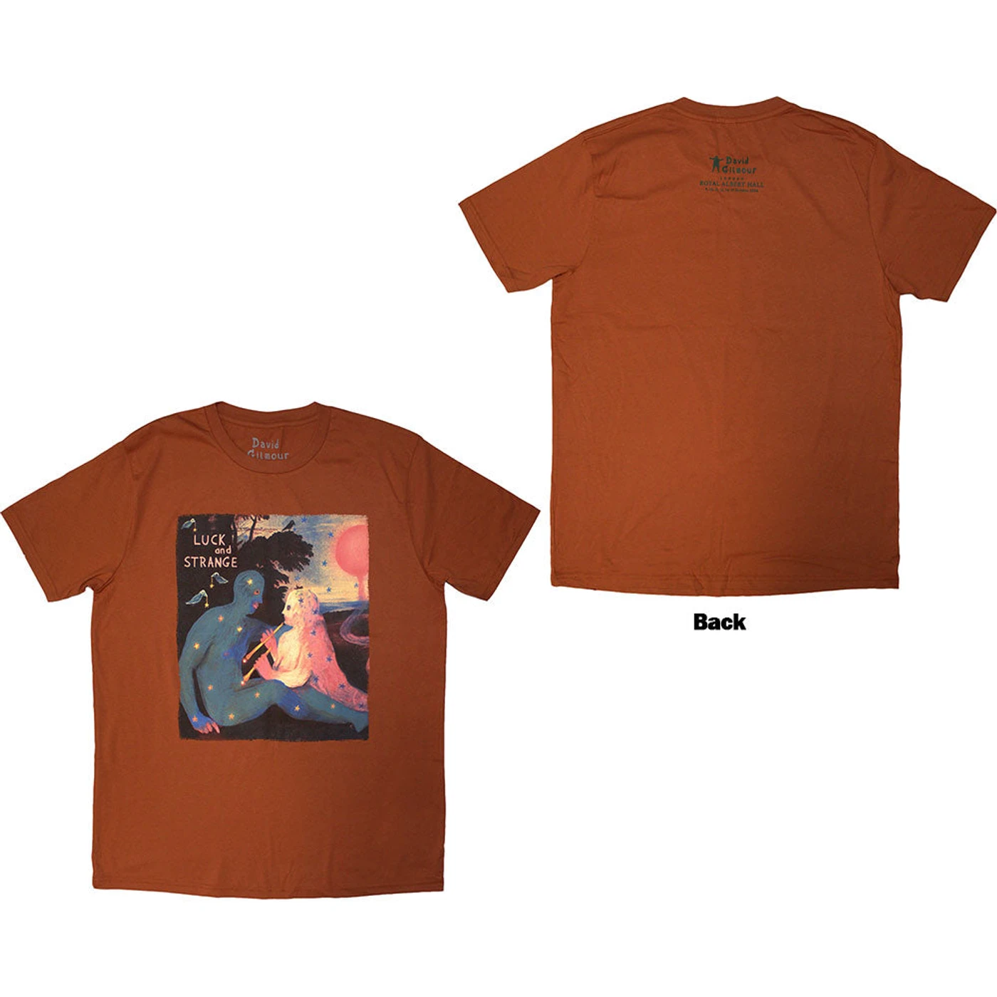 David Gilmour T Shirt - Luck & Strange London 2