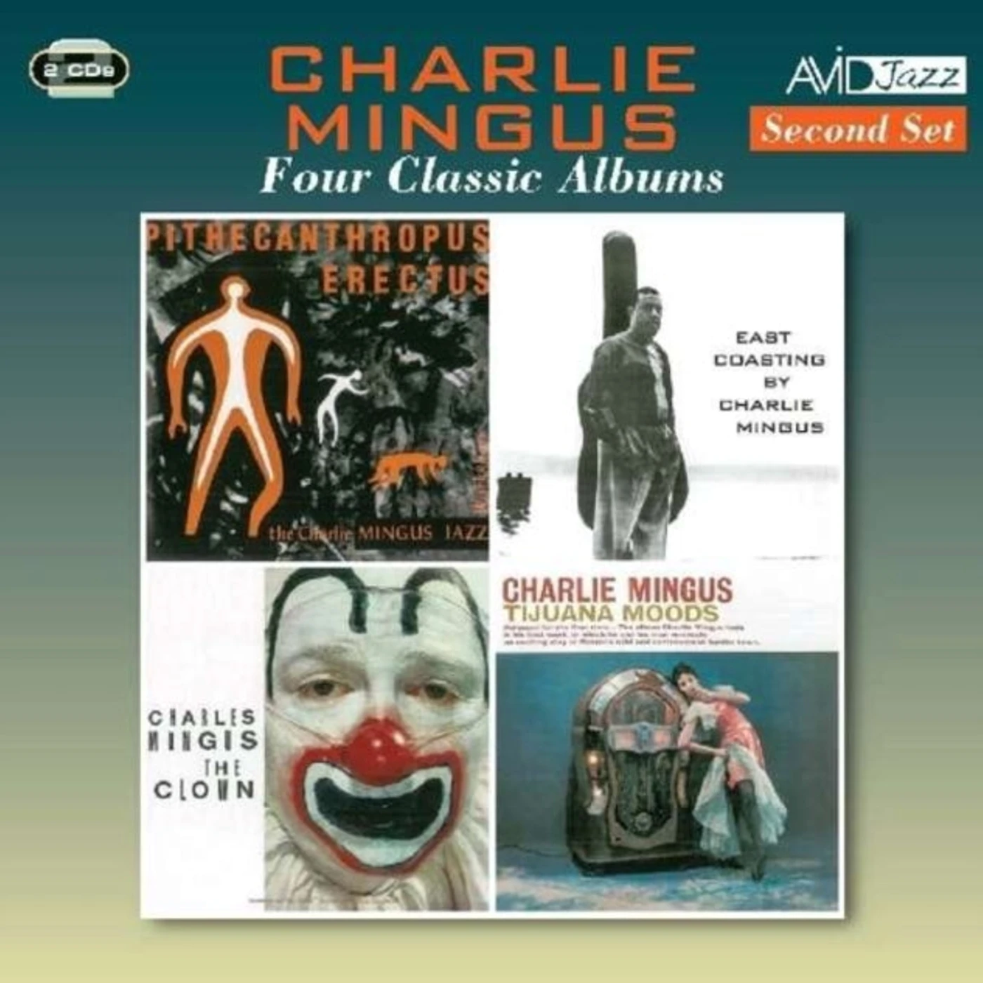 Charlie Mingus (Charles Mingus) CD - Four Classic Albums (Pithecanthropus Erectus / East Coasting / The Clown / Tijuana Moods)