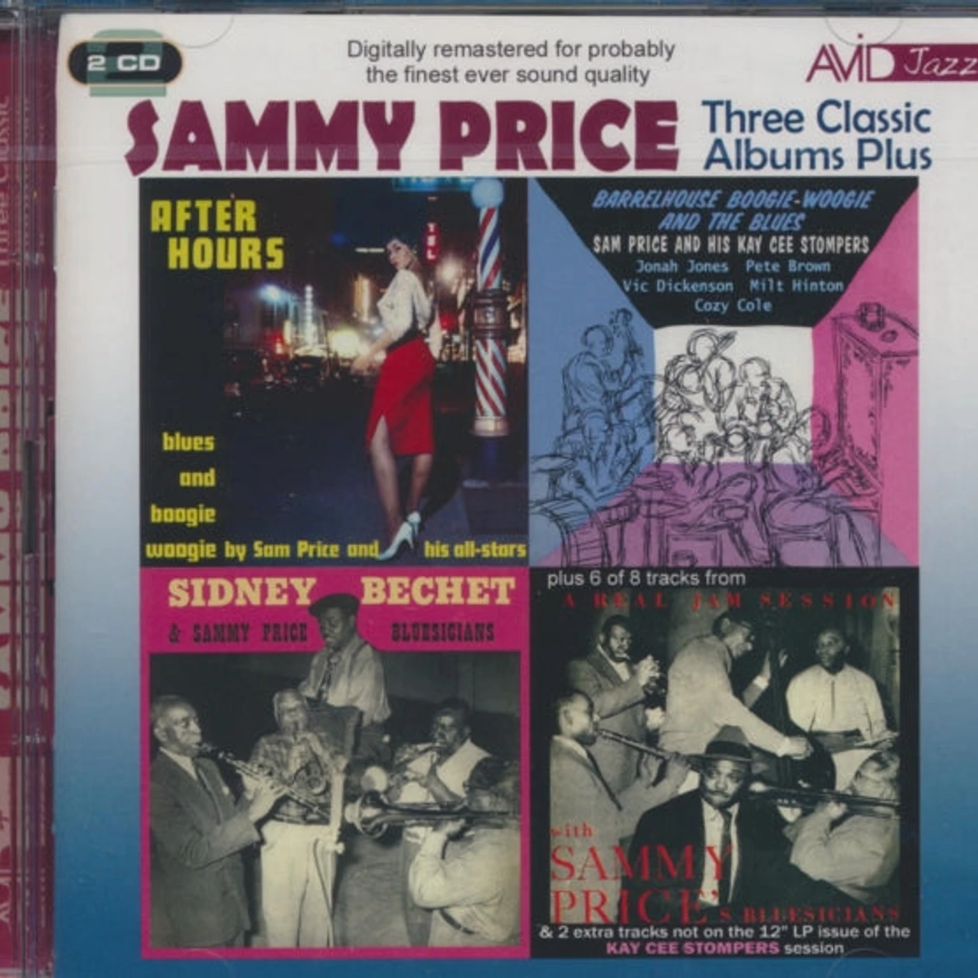 Sammy Price CD - Three Classic Albums Plus (Barrelhouse. Boogie-Woogie And The Blues / After Hours / Sidney Bechet And Sammy Price Bluesicians)
