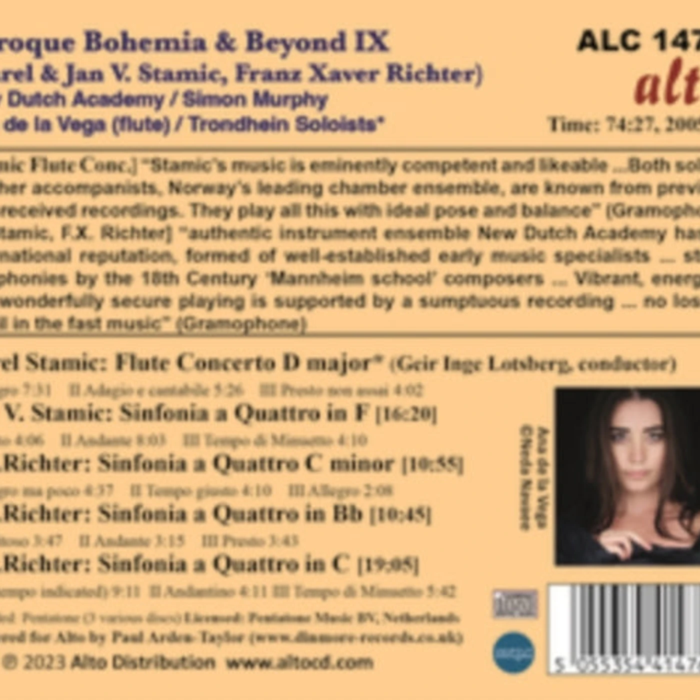 Ana De La Vega CD - Baroque Bohemia & Beyond: Ix