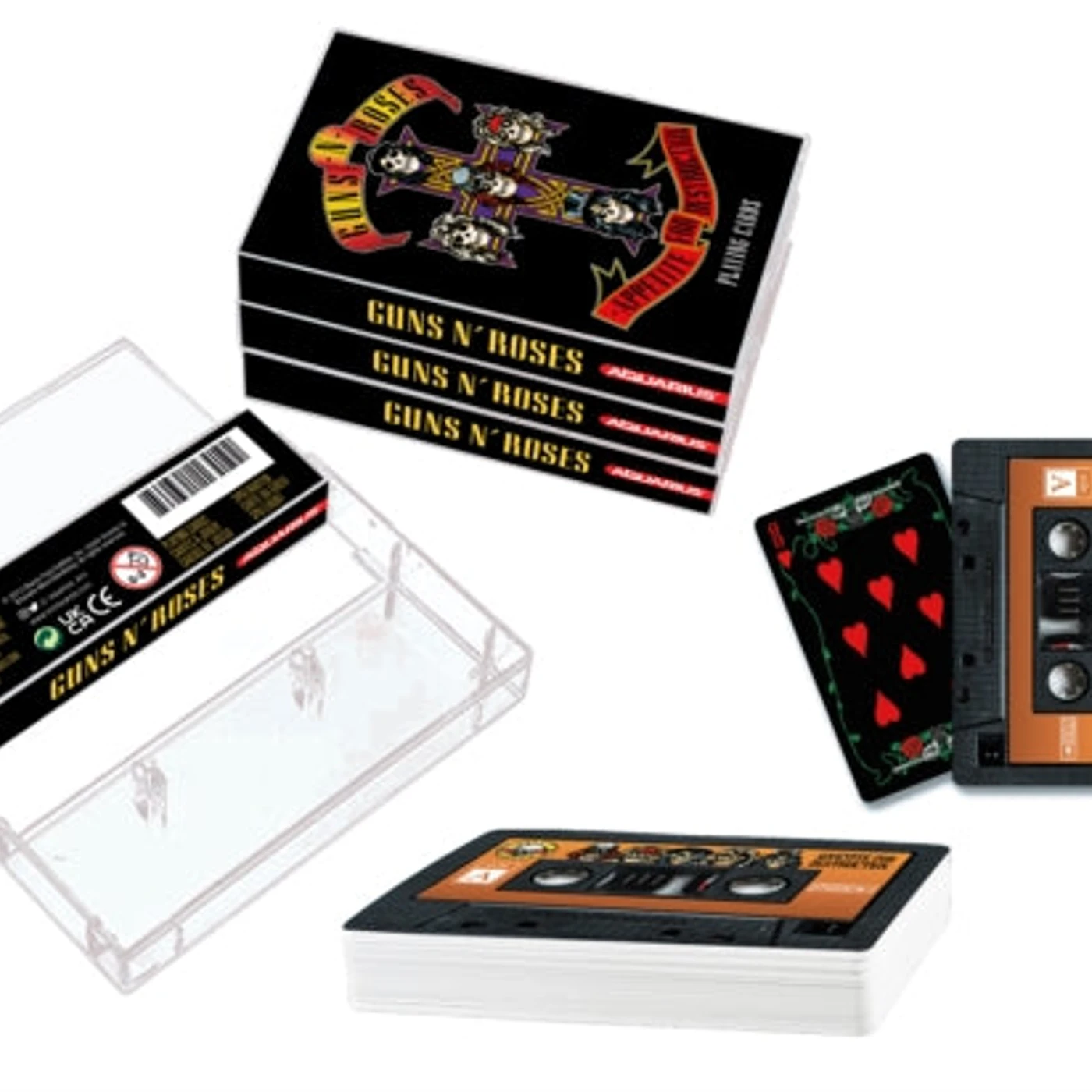 Guns N' Roses Playing Cards - Guns N Roses Cassette Playing Cards