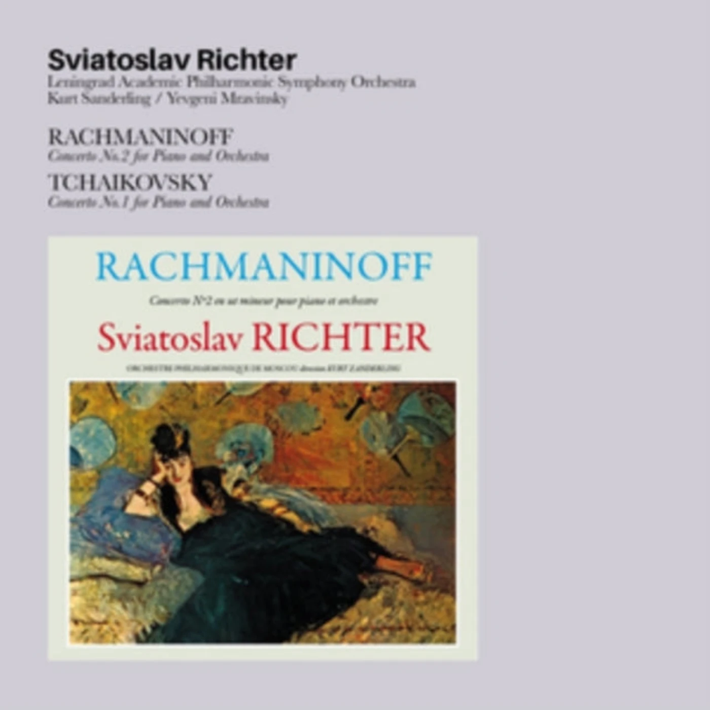 Sviatoslav Richter CD - Rachmaninoff Concerto No.2 For Piano And Orchestra / Tchaikovsky Concerto No.1 For Piano And Orchestra