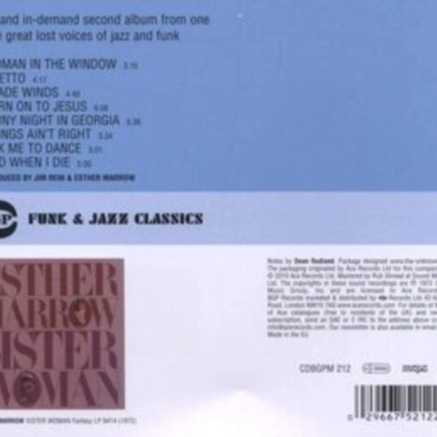 Esther Marrow CD - Sister Woman