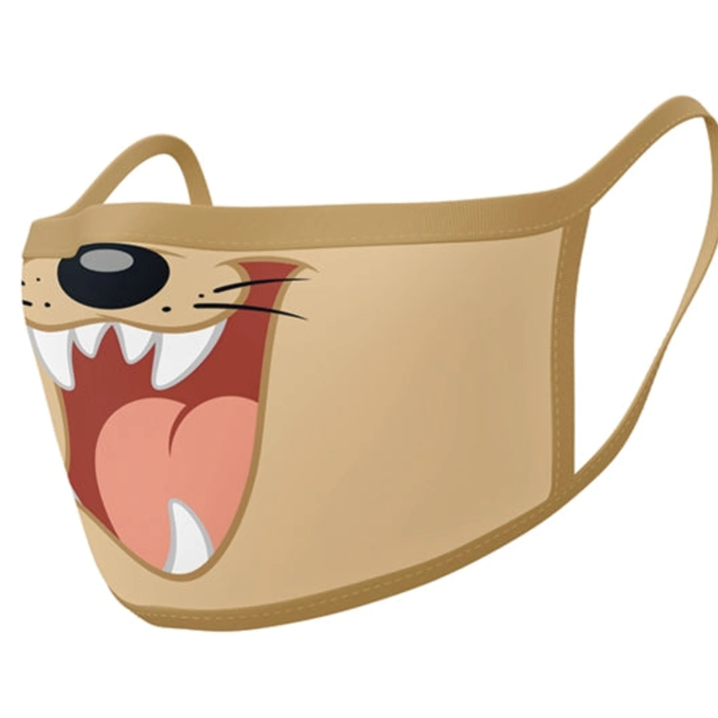 The Looney Tunes Face Covering - Looney Tunes Taz Mouth Face Covering (Pack Of 2)