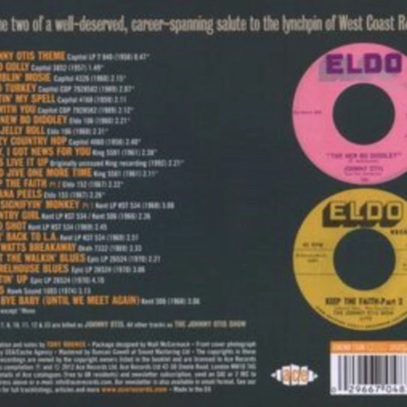 Johnny Otis CD - On With The Show - The Johnny Otis Story Vol 2