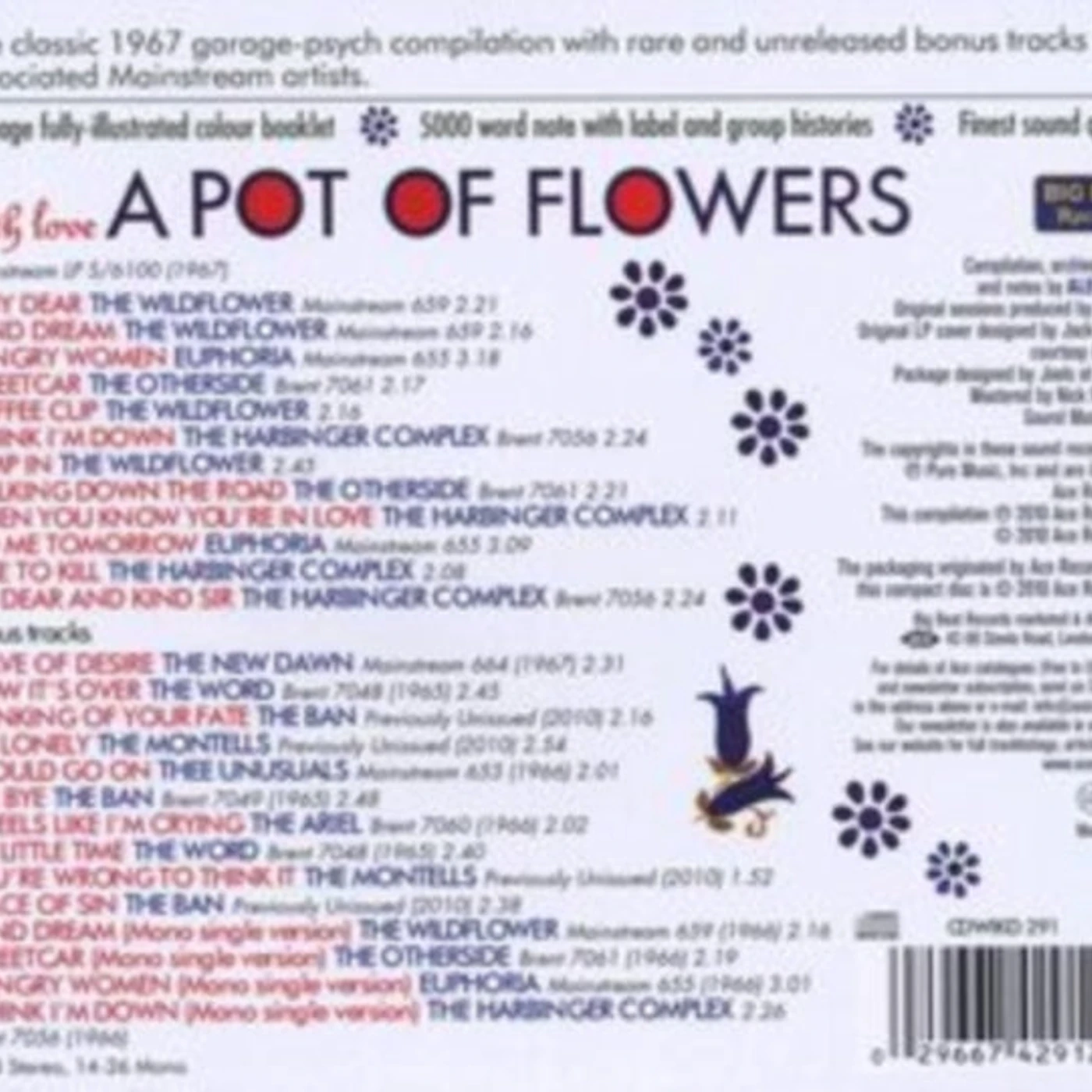 Various Artists CD - With Love - A Pot Of Flowers