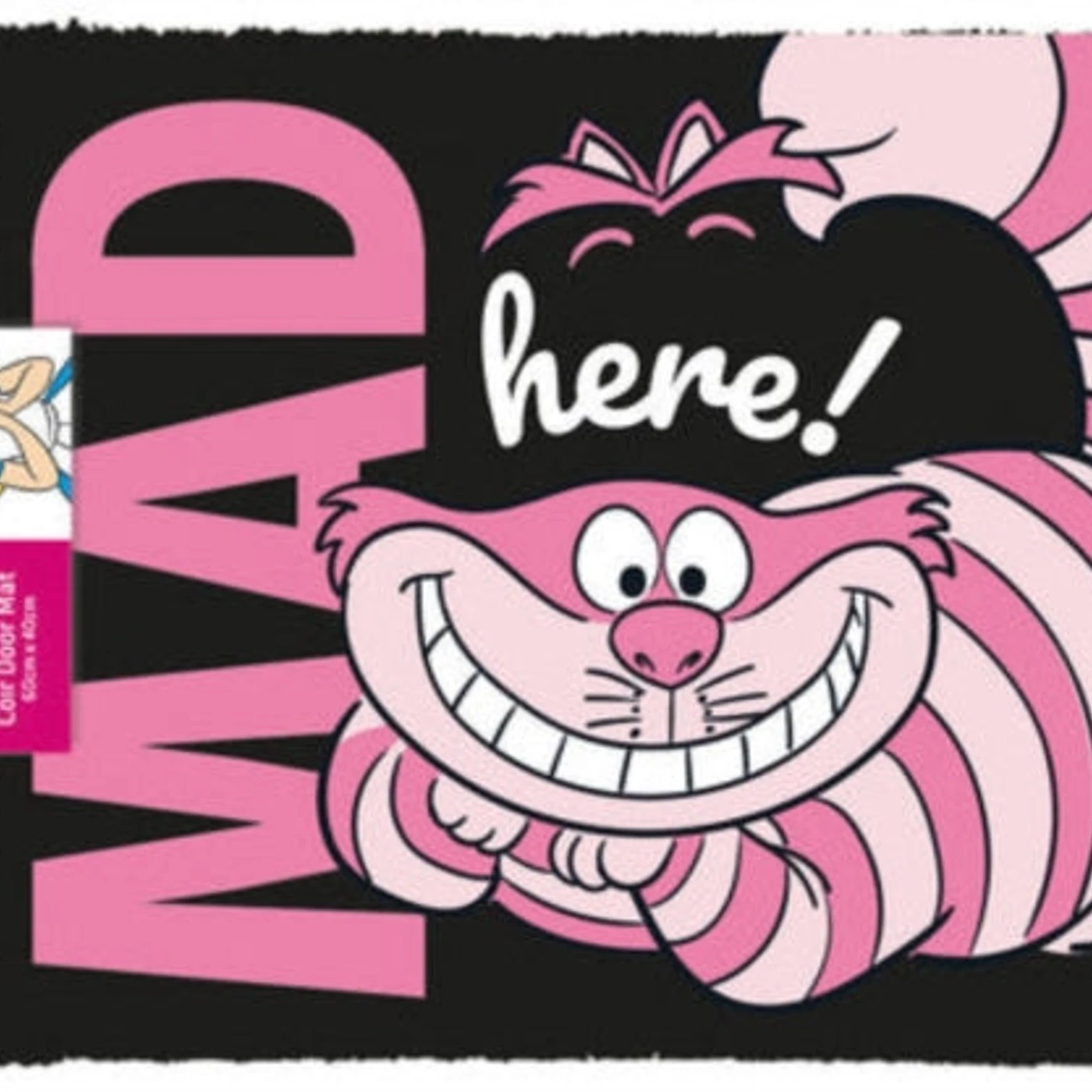 Disney Door Mat - Alice In Wonderland Were All Mad Here Door Mat