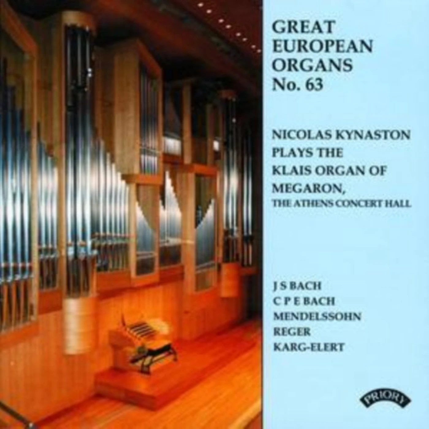 Nicolas Kynaston CD - Great European Organs No. 63: The Athens Concert Hall