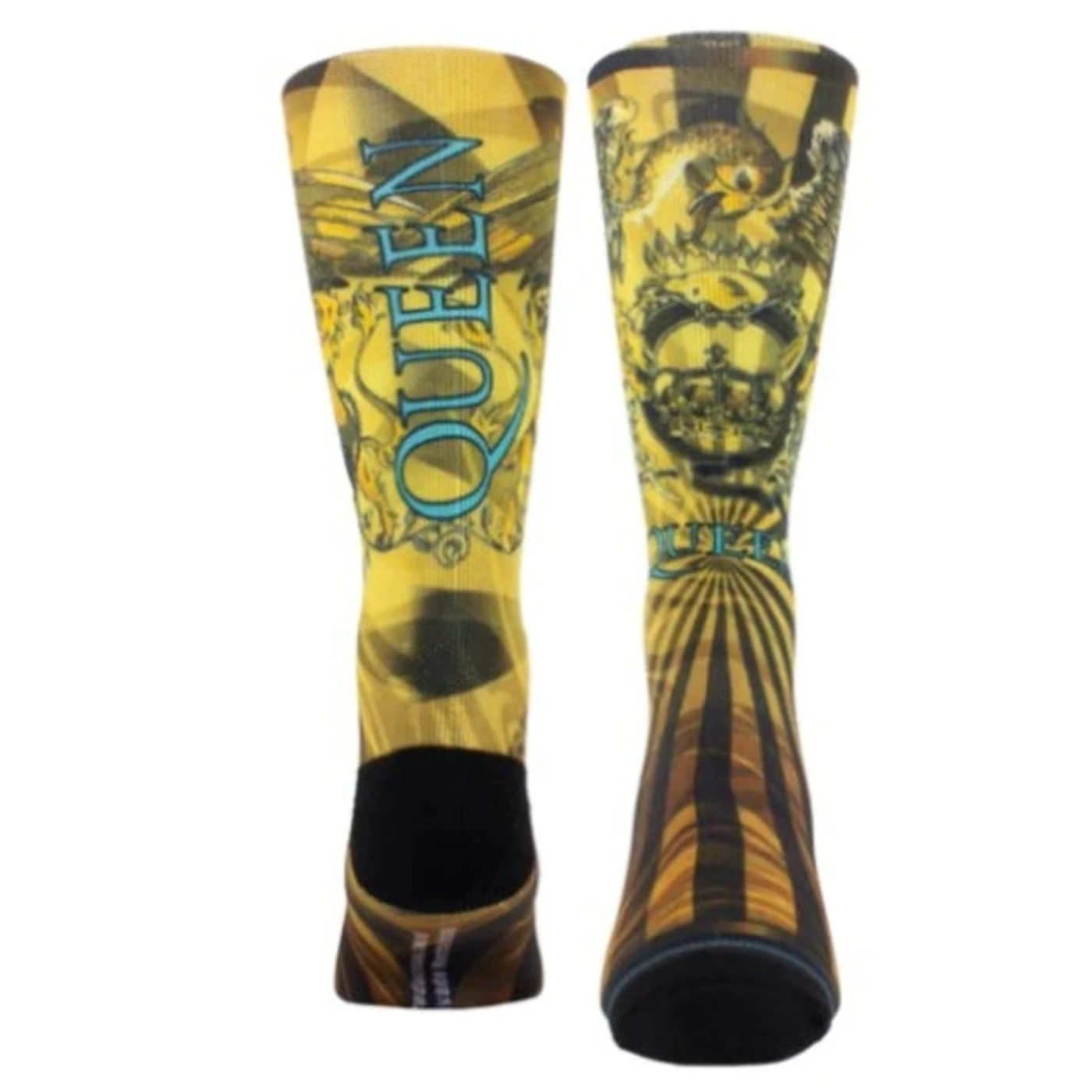 Queen Socks - Queen Gold Crest Socks (One Size)