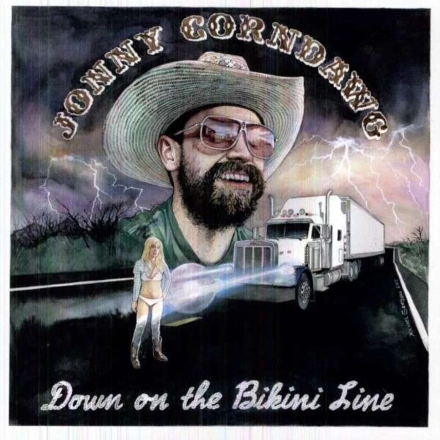 Johnny Corndawg Fritz LP - Down On The Bikini Line (Vinyl)