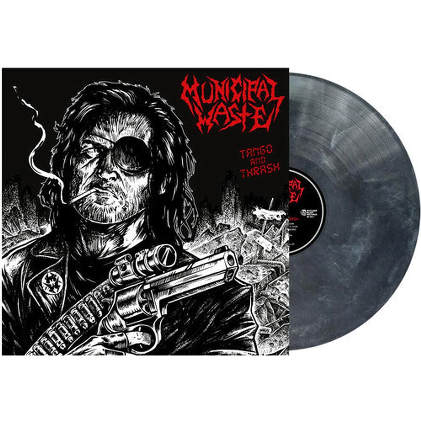 Municipal Waste LP Vinyl - Tango & Thrash - Black & White Marble (Blk) (Colv)
