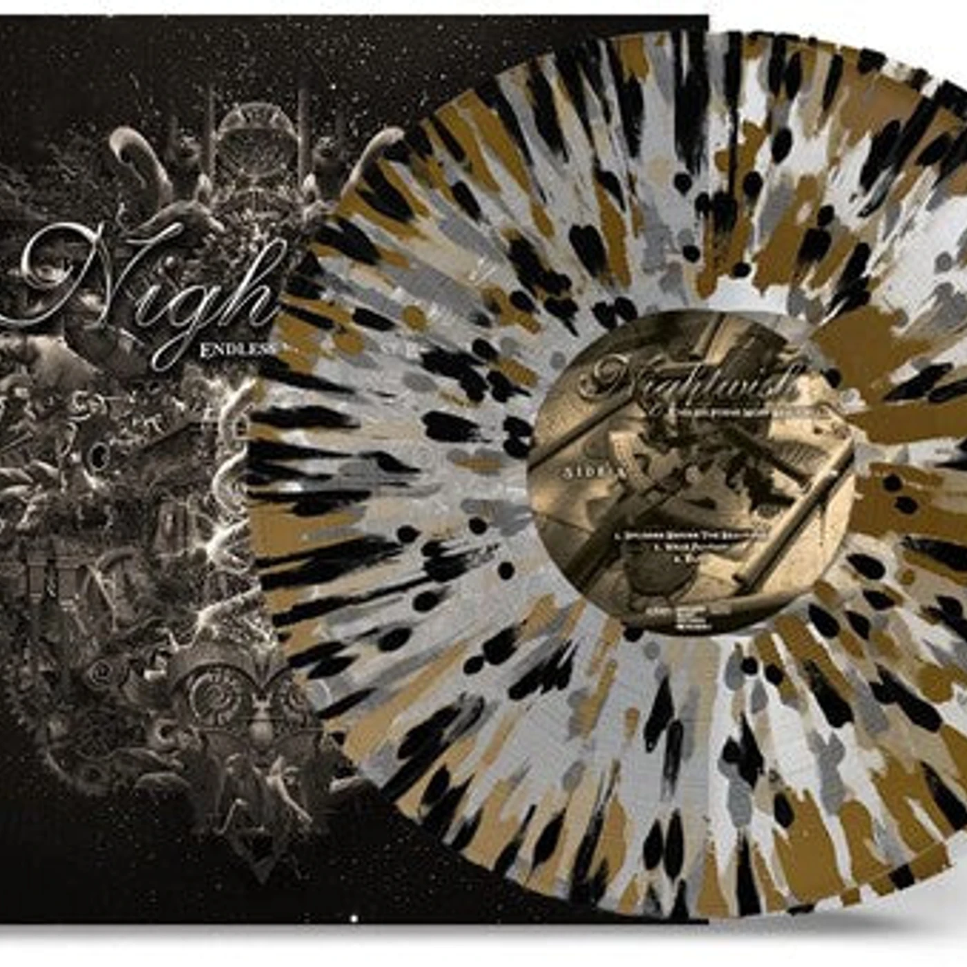 Nightwish LP Vinyl - Endless Forms Most Beautiful - Clear Gold & Black