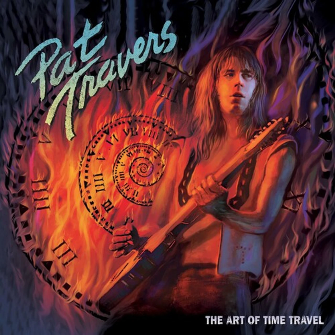 Pat Travers LP Vinyl - Art Of Time Travel - Red Marble (Colv) (Red)