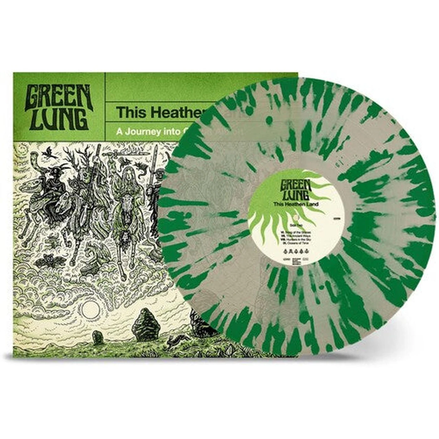 Green Lung LP Vinyl - This Heathen Land Natural/Green Splatter (Colv)