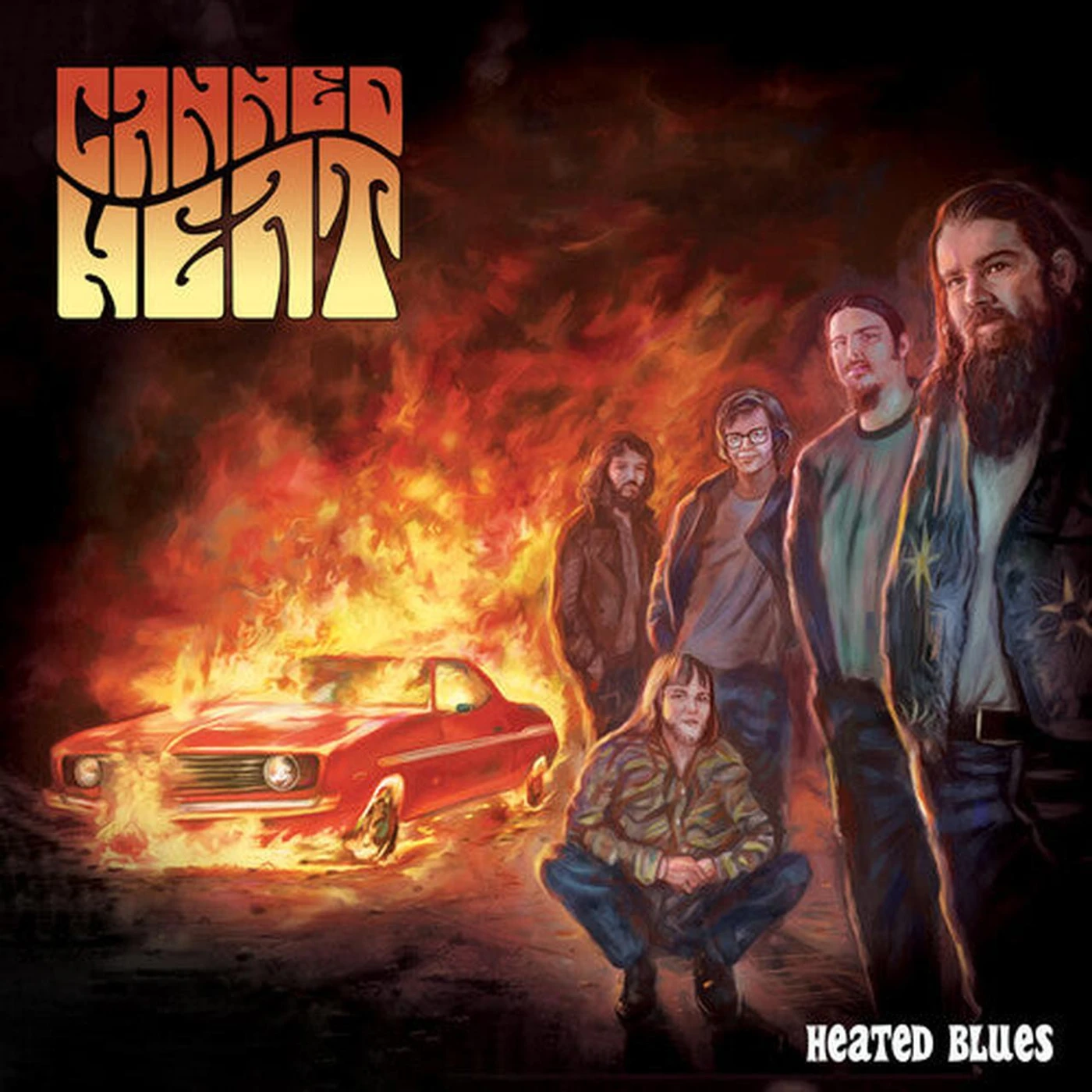 Canned Heat LP Vinyl - Heated Blues (Red & Yellow Splatter) (Colv) (Gate)