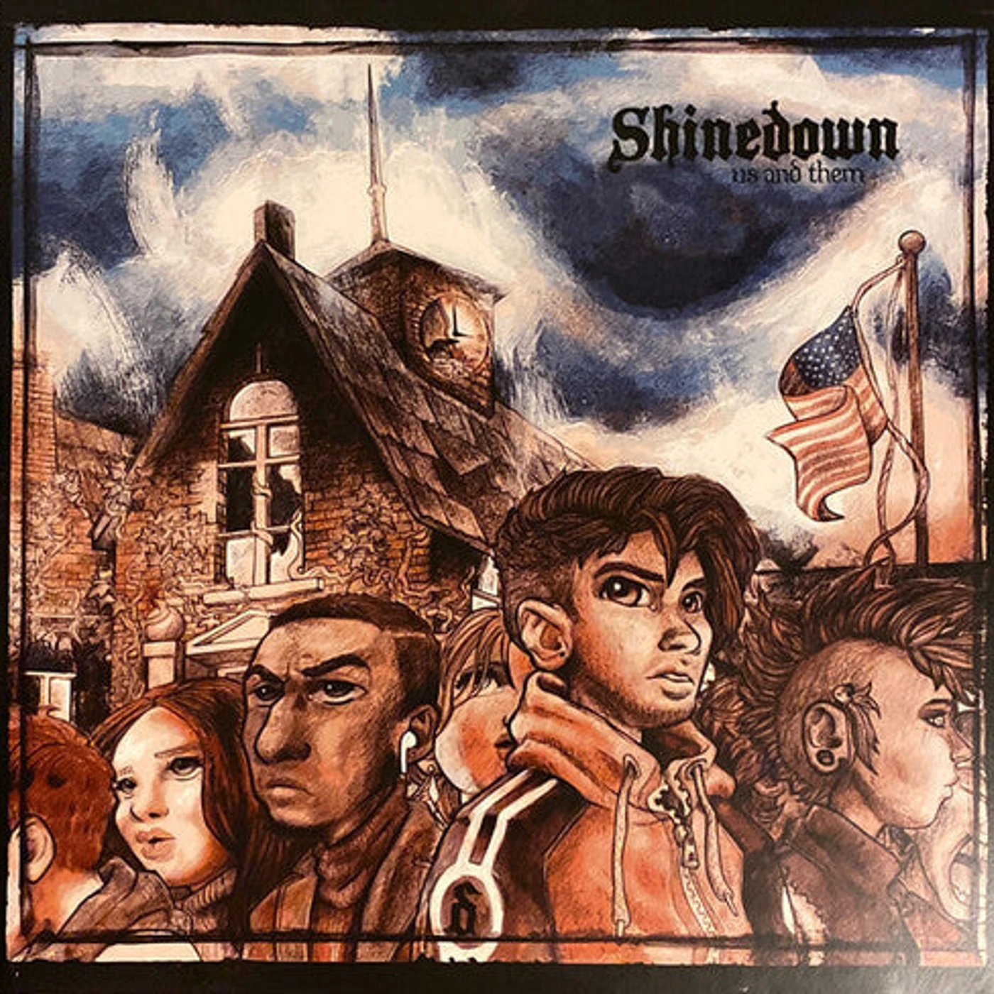 Shinedown LP Vinyl - Us & Them (Colv) (Cvnl) (Purp)