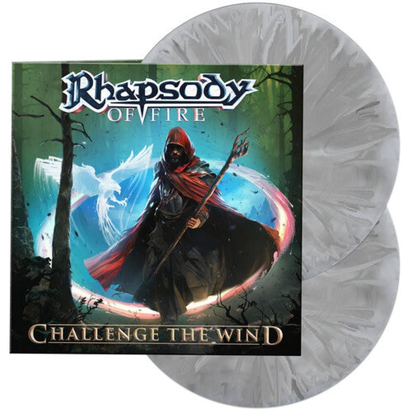 Rhapsody Of Fire LP Vinyl - Challenge The Wind - White Marbled (Colv) (Gate)