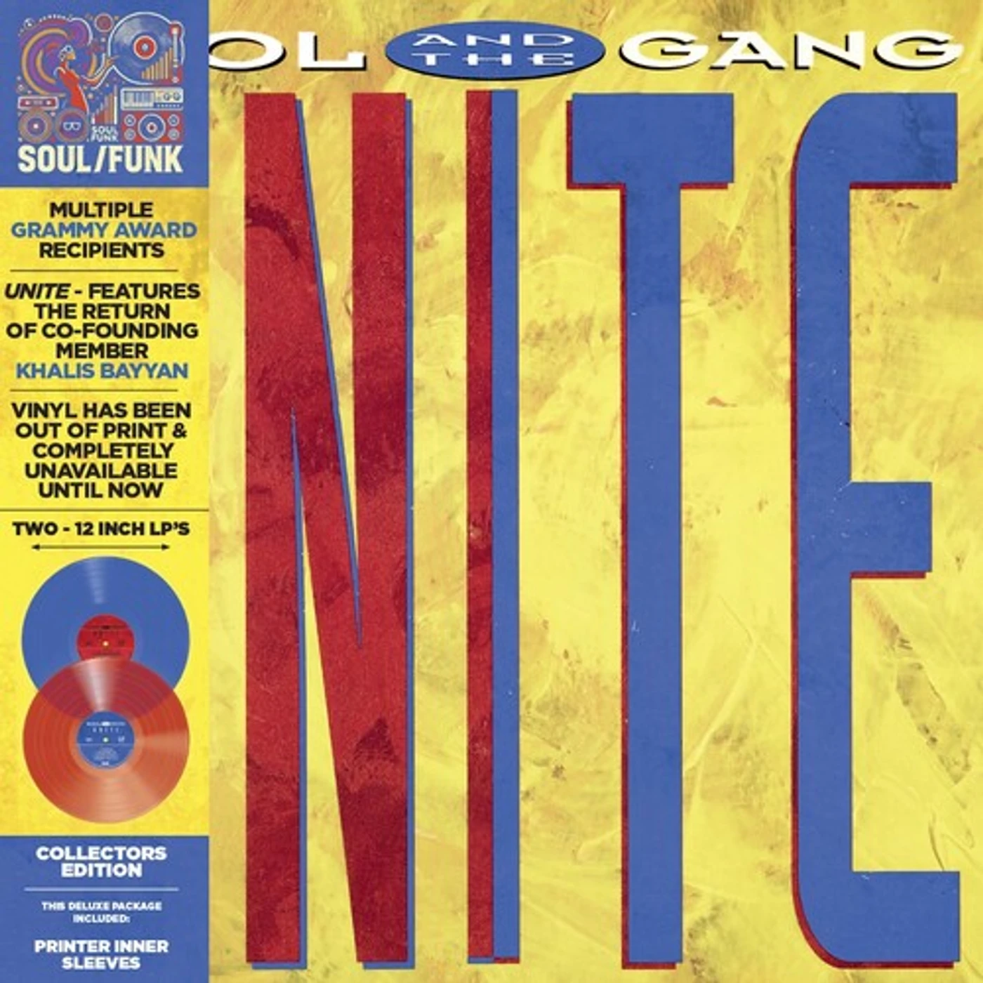 Kool & The Gang LP Vinyl - Unite (Blue) (Colv) (Ep) (Ltd) (Red) (Rmst) (Reis)
