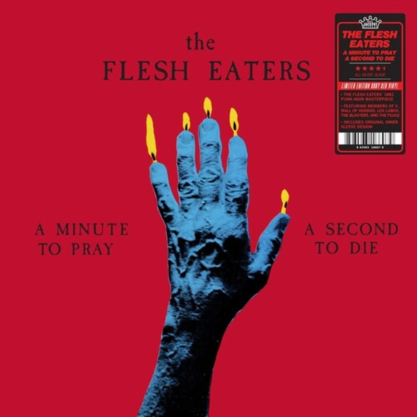 The Flesh Eaters LP Vinyl - Minute To Pray A Second To Die - Ruby Red (Colv)