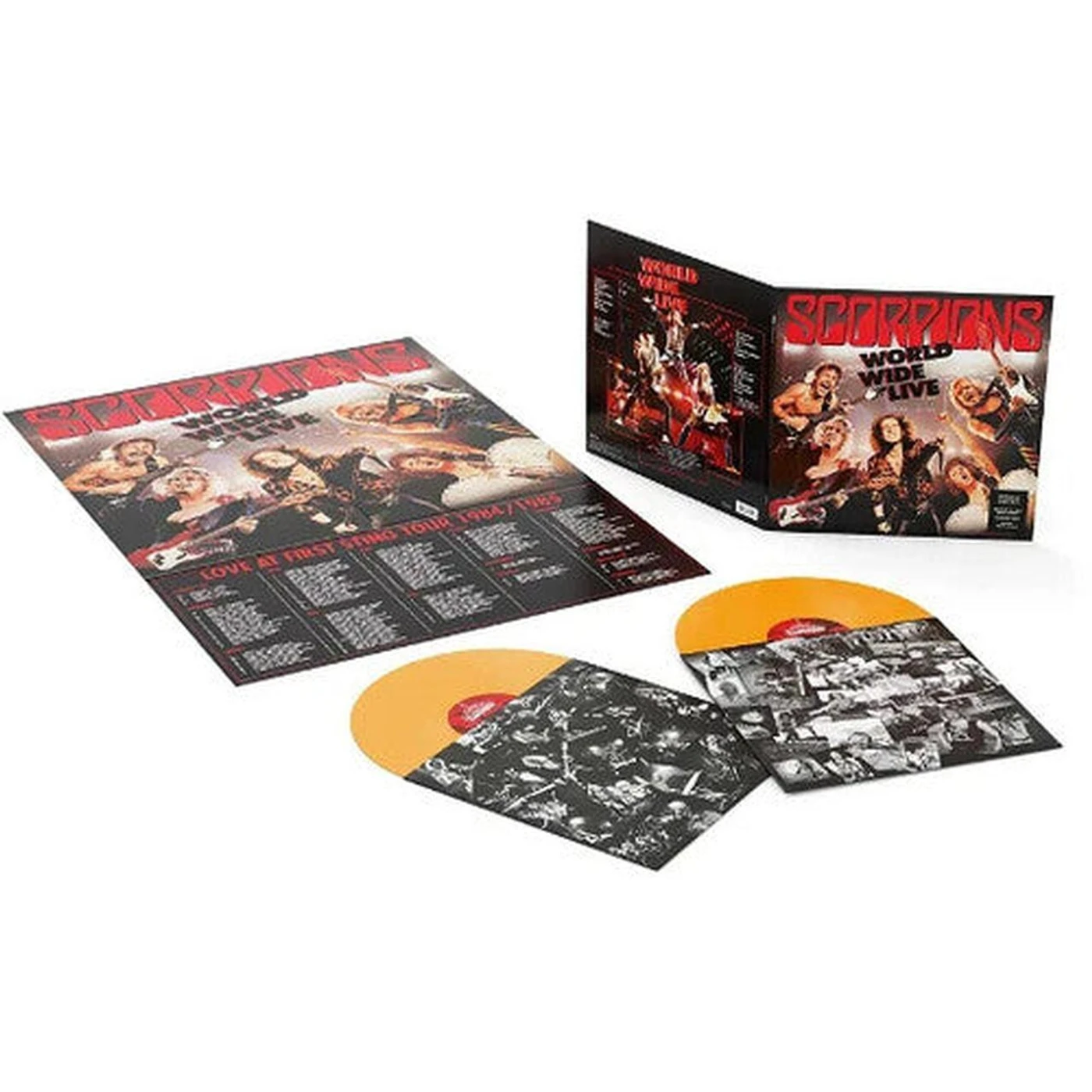 Scorpions LP Vinyl - World Wide Live (Colv) (Ogv) (Org) (Uk)
