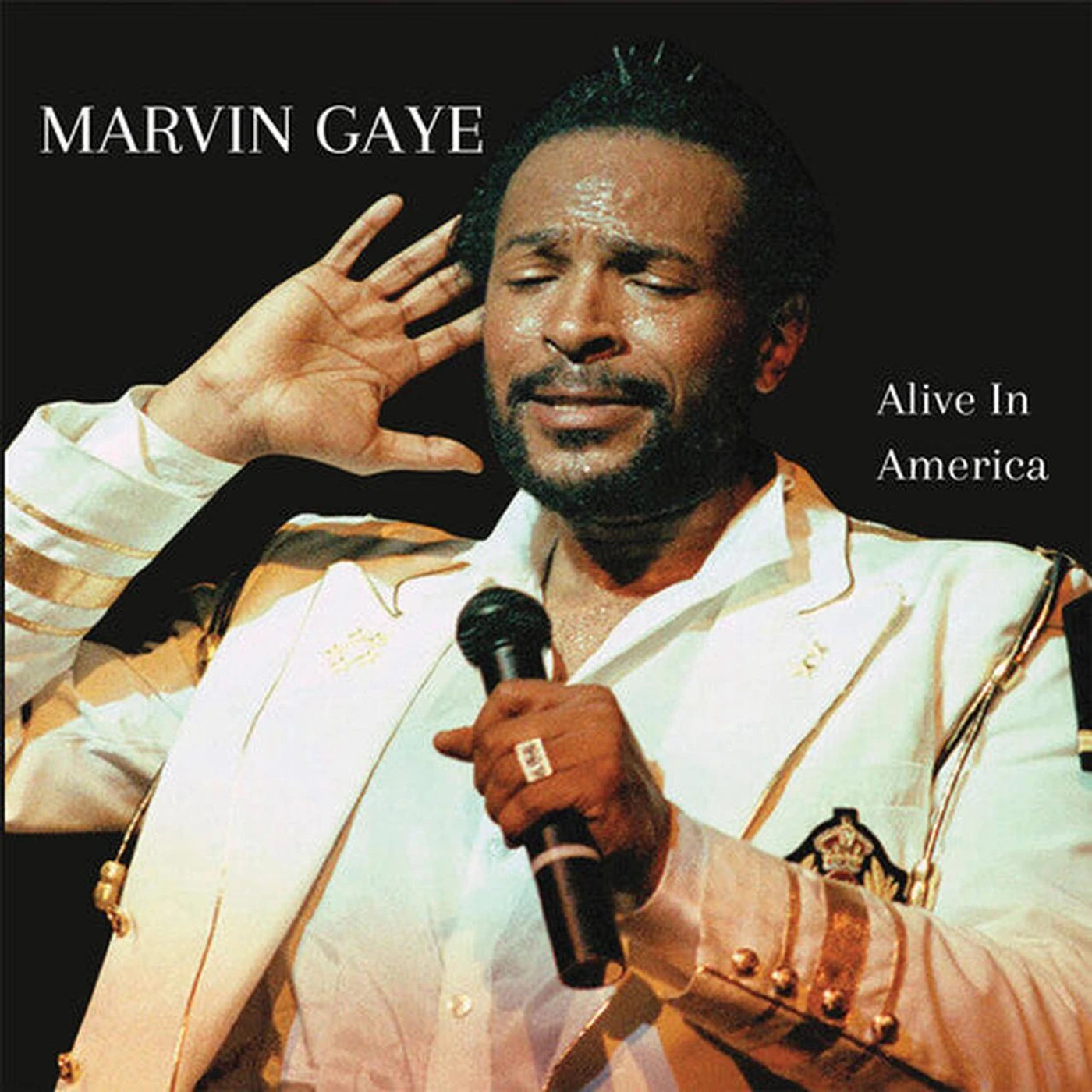 Marvin Gaye LP Vinyl - Alive In America - Marbled (Colv) (Gol) (Ltd)