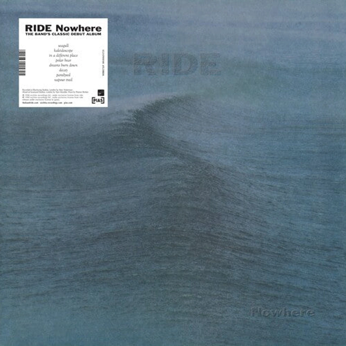 Ride LP Vinyl - Nowhere (Blue) (Colv) (Ltd) (Uk)