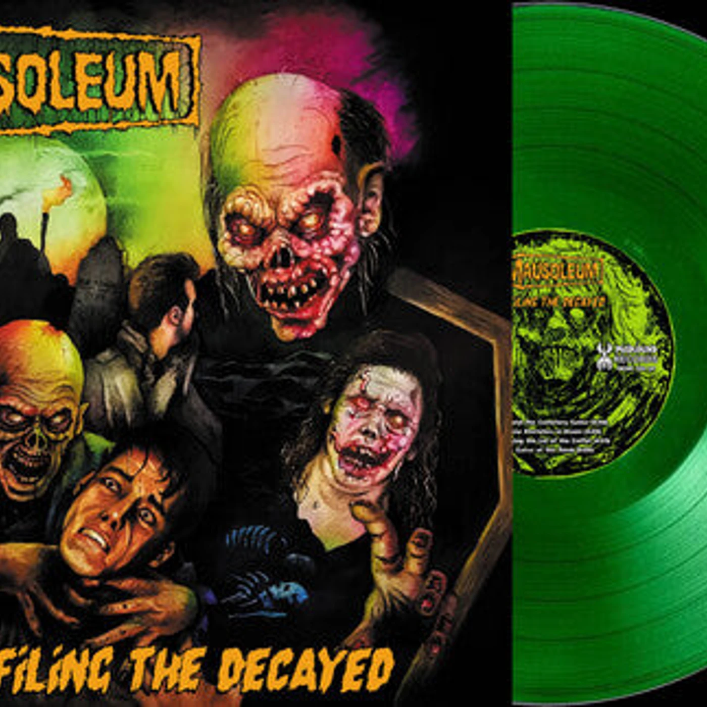 Mausoleum LP - Defiling The Decayed (Puke Green Vinyl)