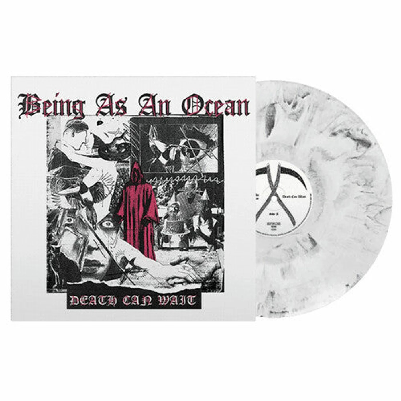 Being As An Ocean LP Vinyl - Death Can Wait - White/Black Marble (Blk) (Coloured Vinyl)