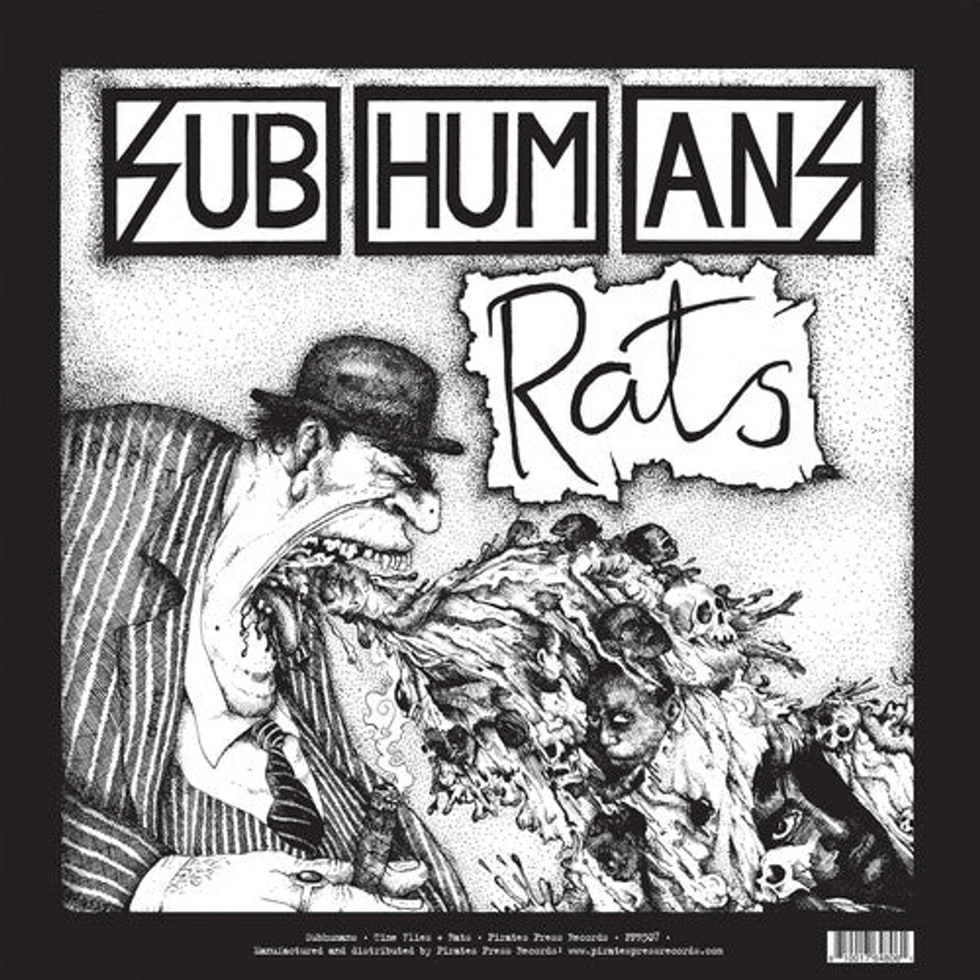 Subhumans LP Vinyl - Time Flies + Rats